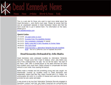 Tablet Screenshot of deadkennedysnews.com